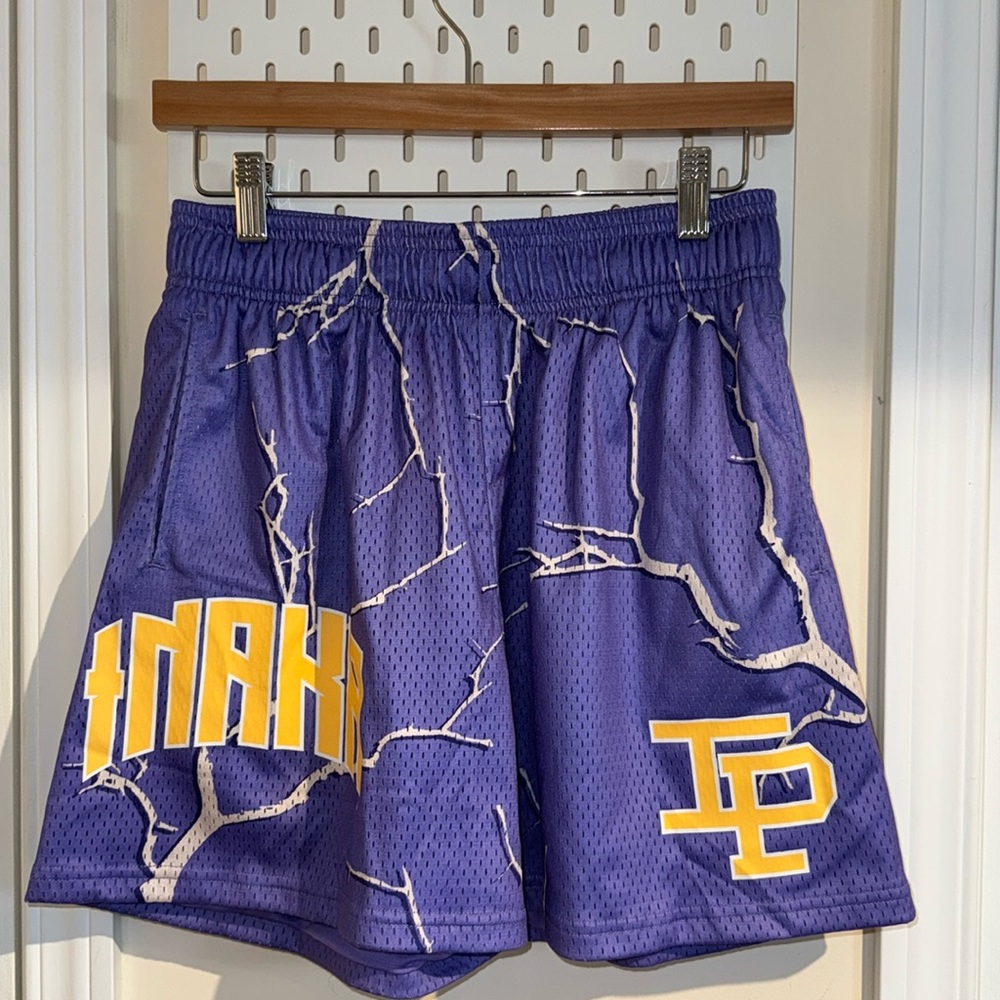 Inaka Power Lighting Purple Mesh Shorts